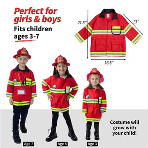 Ensemble complet <span class=keywords><strong>de</strong></span> jouets <span class=keywords><strong>de</strong></span> <span class=keywords><strong>pompier</strong></span> avec sac à dos et <span class=keywords><strong>casque</strong></span> <span class=keywords><strong>de</strong></span> <span class=keywords><strong>pompier</strong></span>, <span class=keywords><strong>jouet</strong></span> en plastique rouge pour l'école - Product Image 6