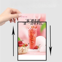 Boîtes à lumière publicitaires, boîtes à lumière à dessin double face suspendues pour restaurants de centres commerciaux, boîtes à lumière double face portables