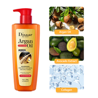 Disaar 350ml Crème revitalisante pour cheveux à l'huile d'argan Prévient la sécheresse et les pointes fourchues Répare les cheveux abîmés après le shampooing