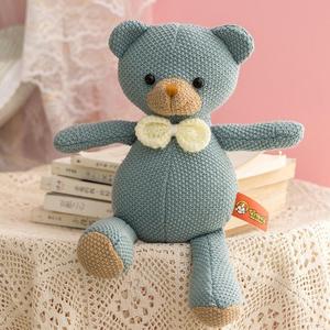 Unisex 35cm ganchillo felpa tejido algodón animales suave decoración del hogar oso cerdo elefante conejito PP relleno malla animales de peluche Juguetes - Product Image 5