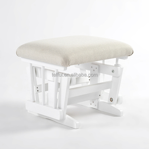 Fauteuil à bascule pour bébé, dossier haut, couleur beige, pour maman allaitant un nouveau-né - Product Image 6