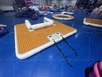 Yacht gonflable robuste bateau à moteur Jet Ski plate-forme de bain flottante quai de ponton à vendre