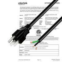 Câble d'alimentation CA entièrement certifié, personnalisé, norme américaine C13 IEC 1,8 m pour appareils électroménagers