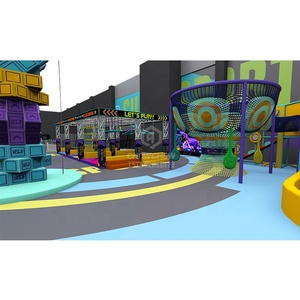 Qiaoqiao 1480SQM <span class=keywords><strong>Parque</strong></span> de Trampolines Interior Personalizado con Circuito Ninja, Sky Stepper, para Niños - Product Image 1