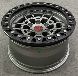 Roues de voiture de 17/18 pouces jantes en alliage noir argent OEM design de couleur personnalisée matériau chromé avec plaque anti-perte - Product Image 2