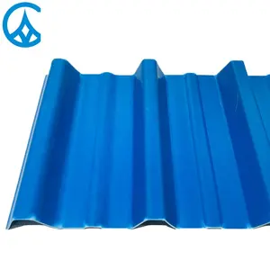 Double Layer Flat Materials Maker Water Proof Trapezoid Waterproof Roof Pvc Plastic Long Span Insulated Asa Pvc Roof Sheets