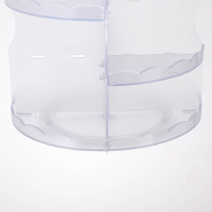 Moda Simple fábrica al por mayor personalizado transparente <span class=keywords><strong>360</strong></span> giratorio cuadrado desmontable caja de almacenamiento de cuidado - Product Image 6