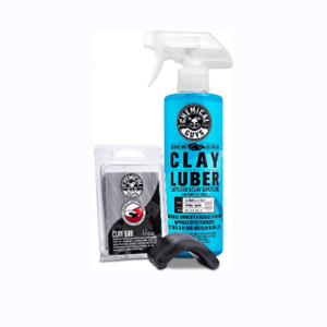 เคมีคอล กายส์ ชุดทำความสะอาดรถยนต์แบบเข้มข้น CLY_KIT ประกอบด้วยดินน้ำมันสำหรับขัดล้างและน้ำยาหล่อลื่นสังเคราะห์ ขนาด 16 ออนซ์ 2 ชิ้น สีดำ - Product Image 1