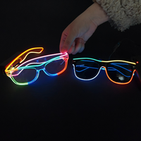 Venta Directa de Fábrica, Gafas LED para Fiesta de Halloween |   Multicolor y Multistilo, 3 Modos, Alto Brillo