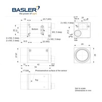 Caméra industrielle de vision artificielle Basler Ace AcA720-290gm CMOS 291 Fps 03 MP