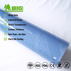 Boligao Clear Roll 3mm Tablecloths <strong>Table</strong> Cloth Crystal Soft Colored Pvc Super Clear Flim <strong>Sheets</strong> - Product Image 1