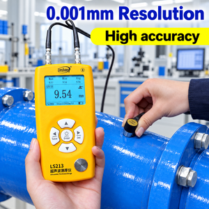 Linshang LS213 Ultrasonic Thickness Gauge for Metal Glass Ceramic and Plastic with 1000-9999 m/s Velocity Range - Product Image 2