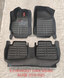 DAIAO Set Lengkap 5-Piece Karpet <span class=keywords><strong>Mobil</strong></span> Motif Berlian Bahan Kulit PVC Anti Air 5D 3D Tebal 20mm Berkualitas Tinggi untuk Ford F150 - Product Image 3