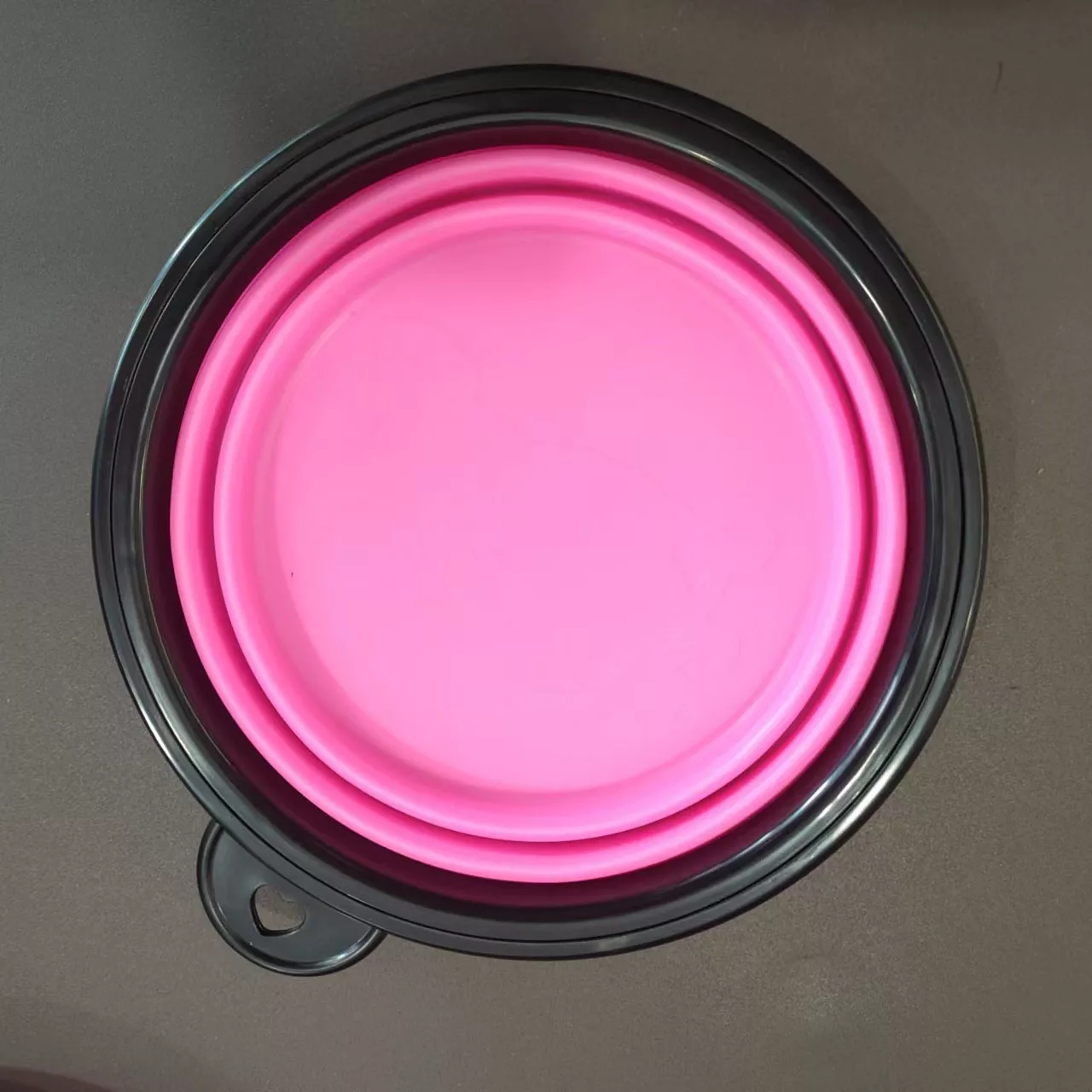 Custom Round Shape Collapsible Feeder Travel Cat Dog Water Food Pet Bowl