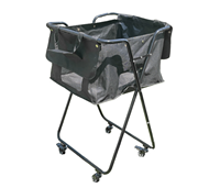 Chariot de transport portable à 4 roues en tissu Oxford pour balles de tennis et de pickleball, capacité 140 ou 175 balles, vente directe usine chinoise, offre spéciale