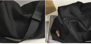 Sac à bandoulière <span class=keywords><strong>tendance</strong></span> pour <span class=keywords><strong>homme</strong></span> et femme, imperméable, grand format, fonctionnel, noir, décontracté, mode, sacs de voyage - Product Image 6