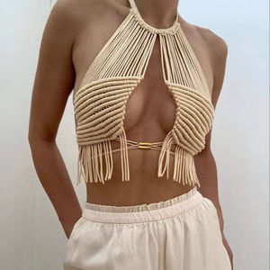 مبيعات الشركة المصنعة مباشرة جديد بوهيمي المرأة بيكيني سترة الشاطئ أعلى هامش - Product Image 1