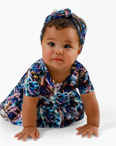 Mameluco de Apertura frontal de bambú personalizado para bebé, mono con estampado de bambú para niñas pequeñas con pantalones largos, ropa acanalada sólida con empuñaduras - Product Image 4