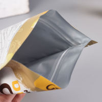 Sachet personnalisé imprimé pour bonbons avec fenêtre, refermable à fermeture éclair, pochette verticale, emballage alimentaire pour bonbons gélifiés, sac en Mylar métallisé