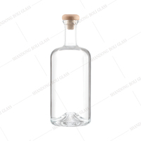 Fabricant de bouteilles en verre, logo personnalisé, bouteille en verre pour spiritueux, whisky, gin, rhum, vodka