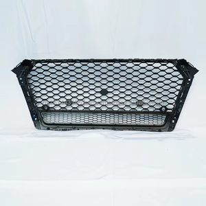 New OEM Custom Glossy Black Honeycomb Mesh <b>Car</b> Grille Audi A4L/S4 B9 2017-2019 ABS Material Black Frame High Quality PNB Brand - Product Image 5