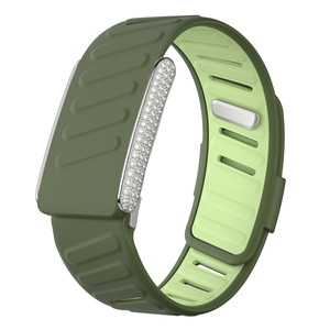 สายรัดซิลิโคนกันน้ำแบบสองสี รุ่น Win-Win Wholesale Luxury Diamond Metal Bumper สำหรับ Whoop 5.0 - Product Image 3