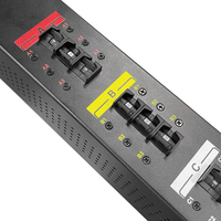 Barre d'alimentation pour rack de serveur PDU 415V de qualité supérieure, 6 disjoncteurs, prises combinées C39, homologuée UL, unité de distribution pour centre de données