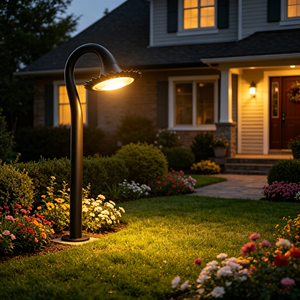 Lampe de jardin LED en aluminium minimaliste moderne, indice de protection IP65, étanche, pour l'extérieur, éclairage paysager au sol - Product Image 3