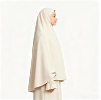 Abaya basique personnalisée et magnifique Khimar à manches larges, taille plus, en polyester respirant pour adultes