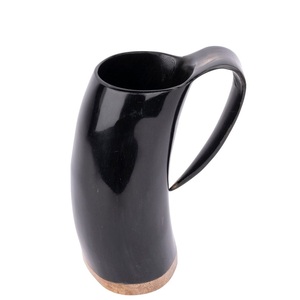 Handcrafted Natural Viking Carving Ceramic <b>Mug</b> for Coffee <b>Beer</b> Direct From India Customized for Home Hotel Restaurant Use - Product Image 1