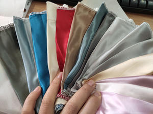 100% tela de satén de seda Natural Charmeuse Abric para vestido Impresión de serigrafía de calidad superior - Product Image 5