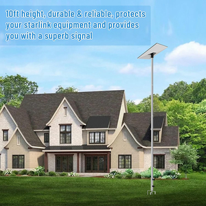 Jh-mech starlink Gen 3 mặt đất cực gắn Kit 10ft có thể điều chỉnh thép không gỉ gắn khung nhiệm vụ nặng nề cực gắn ăng-ten - Product Image 3