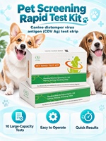 Kit de test rapide vétérinaire pour animaux de compagnie, jetable, emballage individuel, fournitures de dépistage pour animaux