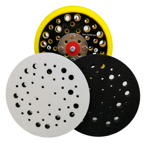 Almohadilla de esponja suave con bucle de gancho de 5 pulgadas y 44 agujeros, almohadilla de protección, almohadilla de interfaz para herramientas abrasivas, pulido de madera, muebles de Metal - Product Image 1