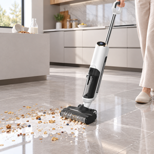 <span class=keywords><strong>Aspirateur</strong></span> sans fil ultra <span class=keywords><strong>silencieux</strong></span> pour nettoyage humide <span class=keywords><strong>et</strong></span> sec, idéal pour le nettoyage quotidien de la maison, avec une puissante aspiration, auto-nettoyant <span class=keywords><strong>et</strong></span> écran LED - Product Image 5