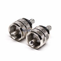 Konektor Crimp UHF Jantan PL259 untuk Kabel Koaksial RG58 RG8 RG8X - Steker Antena RF 50 Ohm