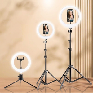ไฟวงแหวน Bediro รุ่น HX Series ไฟ LED เติมแสง ปรับอุณหภูมิสีได้ (2500K-9900K) สำหรับไลฟ์สด ถ่ายภาพ พร้อมขาตั้งกล้อง - Product Image 1