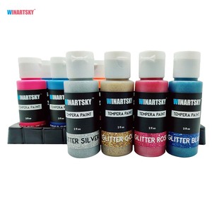 Pintura <span class=keywords><strong>Tempera</strong></span> Lavable para Niños, 30 Colores (2 oz Cada Uno), Pintura Líquida para Póster con 3 Pinceles - Product Image 3