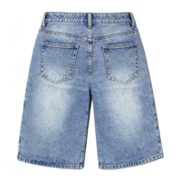 Shorts en jean streetwear pour femme, taille basse, coupe ample, jorts à jambes larges, pour tenues de soirée et de jour
