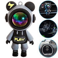 Diffuseur de parfum pour voiture Astronaute Mignon, Décoration de voiture de luxe, Désodorisant de ventilation automobile, Clips de ventilation de dessin animé pour SUV, camion, camping-car