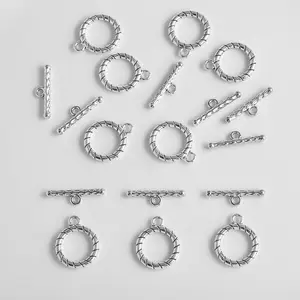 ZHB Großhandel 15 MM Rad kosmische Ringe Legierungsverbinder OT Schnalle integriert Stick-Schalter-Schnalle Metall-Aufnäher für Schmuckherstellung