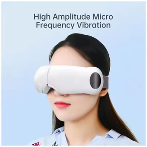 เครื่องนวดตาอัจฉริยะ เครื่องนวดแบบอัดอากาศพร้อมฟังก์ชั่นการบีบอัดความร้อน เหมาะสำหรับดวงตาที่เหนื่อยล้า เครื่องนวดตาแบบมีเสียงเพลง - Product Image 5