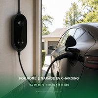 Nouvelle station de recharge portable pour véhicules électriques de type 2, 7 kW, IEC 62196 AC, avec protection IP65 et étui de transport pour la maison et les voyages