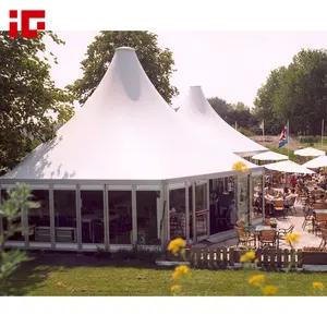 Tenda della Pagoda del baldacchino del Pvc bianco della struttura della lega di alluminio di 5x5m per l'evento