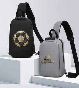 Sac bandoulière unisexe compact avec système antivol, sacoche portable pour téléphone à plusieurs compartiments, sac de poitrine décontracté et tendance - Product Image 6