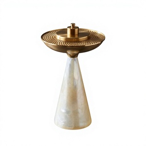 Art Empire Exports Luxury Gold Indian Bakhoor Burner Mabkhara Metal Hand-Made Anti-Odour Arabic Majmar Decorative <b>Home</b> Fragrance - Product Image 1