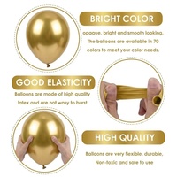 50 Palloncini da 12 Pollici per Decorazioni Natalizie, Matrimoni, Capodanno, Addio al Nubilato, Eid Mubarak, Forniture per Feste e Festività