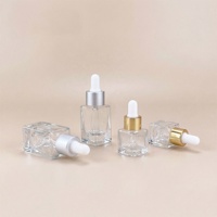 Bouteilles en verre cylindriques élégantes avec compte-gouttes, fond renforcé, finition mate, pour huiles essentielles et cosmétiques, 5ml, 10ml, 15ml, 30ml, avec emballage carton.