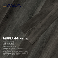 Fabricants de revêtements de sol en vinyle de luxe Carreaux de sol en marbre épais Solution de conception graphique pour revêtement de sol intérieur Click SPC en PVC autocollant