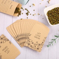 Enveloppe personnalisée bon marché Enveloppes d'emballage pour plantes de jardin et graines de légumes Petite enveloppe en papier kraft fantaisie